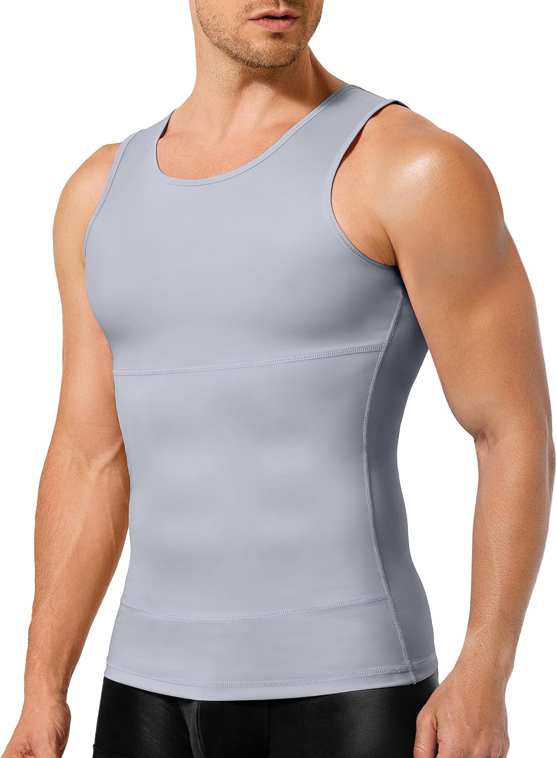 TAILONG Compression Shirt Men Shapewear Slimming Body Shaper Vest Compression Tank Top Undershirt
