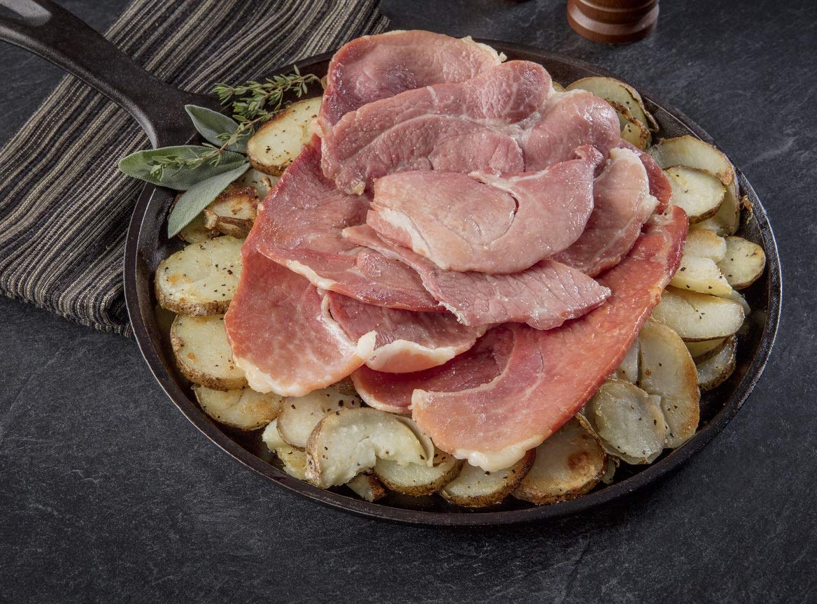 Burgers' Smokehouse Uncooked Attic Aged Country Ham (Sliced and Sealed, Two 7 1/2 to 8 1/2 lb. half hams.)