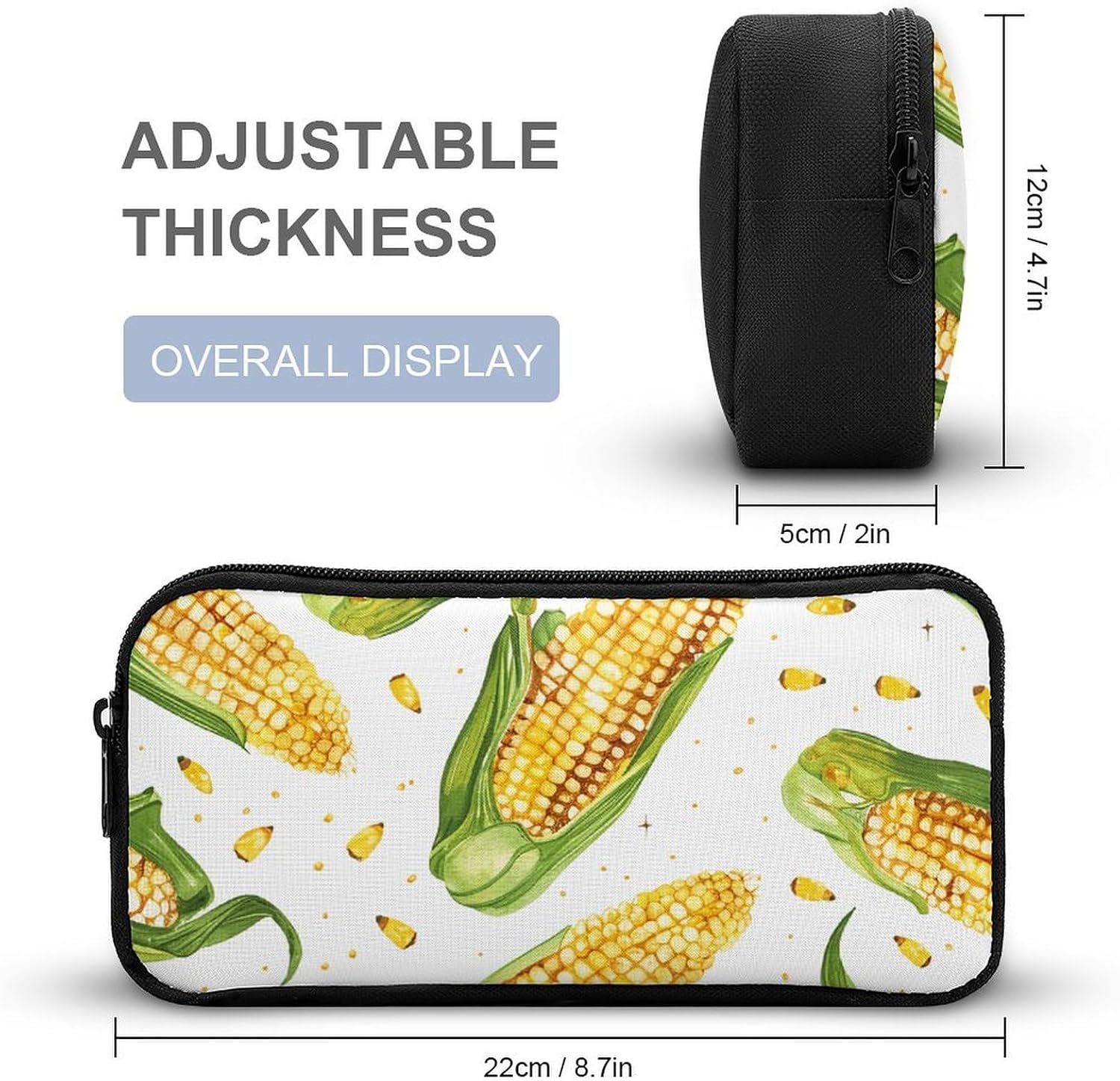 Cartoon Corn Cob Pencil Case Large Capacity Pencil Pouch image 2