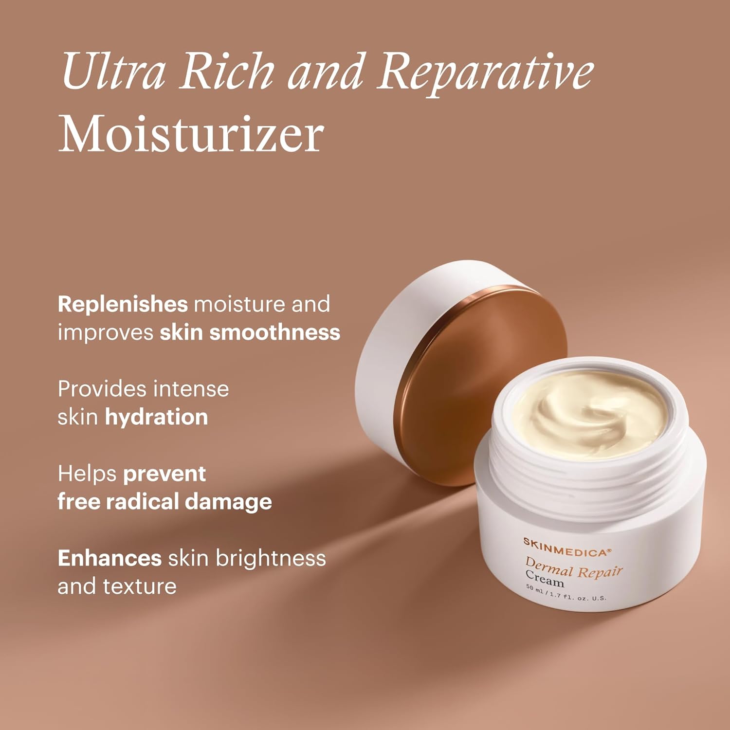 SkinMedica Dermal Repair Cream - Hydrating, Ultra Rich Face Moisturizer. Infused with High Levels of Antioxidants including Vitamin C + Vitamin E, NEW PACKAGING, 1.7 Oz - Image 3