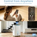 40 Pints Dehumidifiers for Basements,3500 Sq.Ft Home Dehumidifier | With Two Drainage Methods Auto Defrost,Restart & Timer Overheat Protection Energy-Saving Low-Noise for Bathroom Bedroom