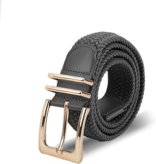 Casual Braided Woven Stretch Belt Women Men Elastic Belts for Women Golf Belts for Pants Jeans