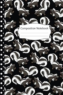Skunks Composition Notebook: Pretty Skunks Blank Lined Journal: 100 pages 6x9" Skunks Journal For Girls, Kids, Adults, Students, Teachers, School ... Journal, Perfect Gifts For Skunks Lovers