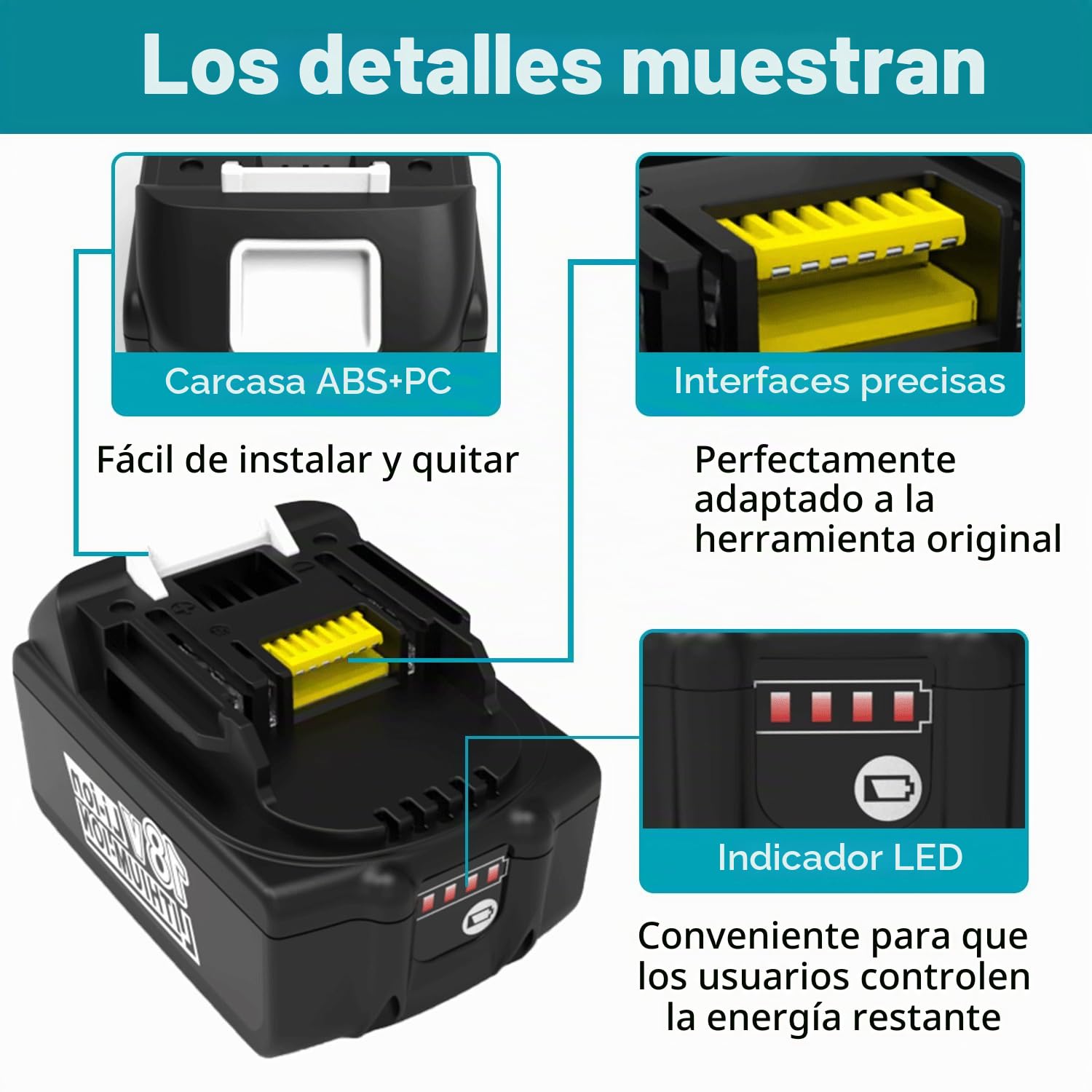 Energup 2X 18V 5.0Ah Baterías con Cargador de Repuesto para Makita Batería 18V BL1850 BL1815 BL1820 BL1830 BL1840 BL1850B DC18RC DC18RD