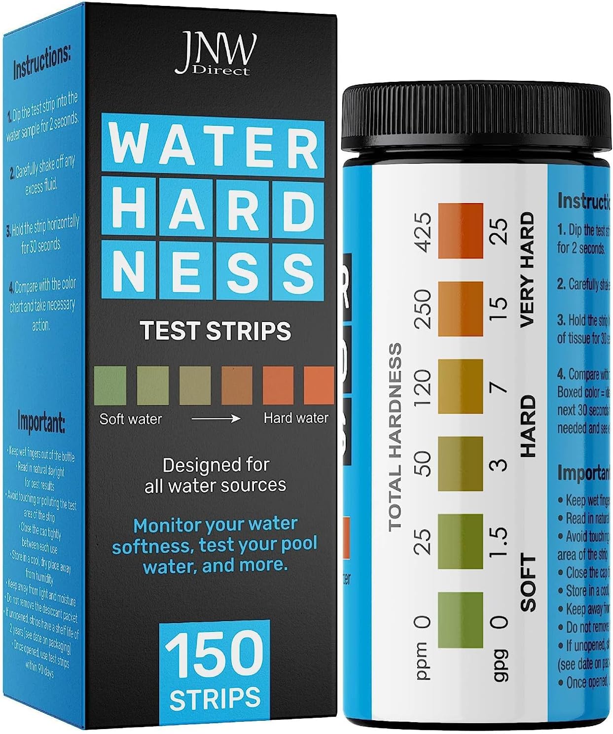 Water Hardness Test Strips Quick and Accurate Water
