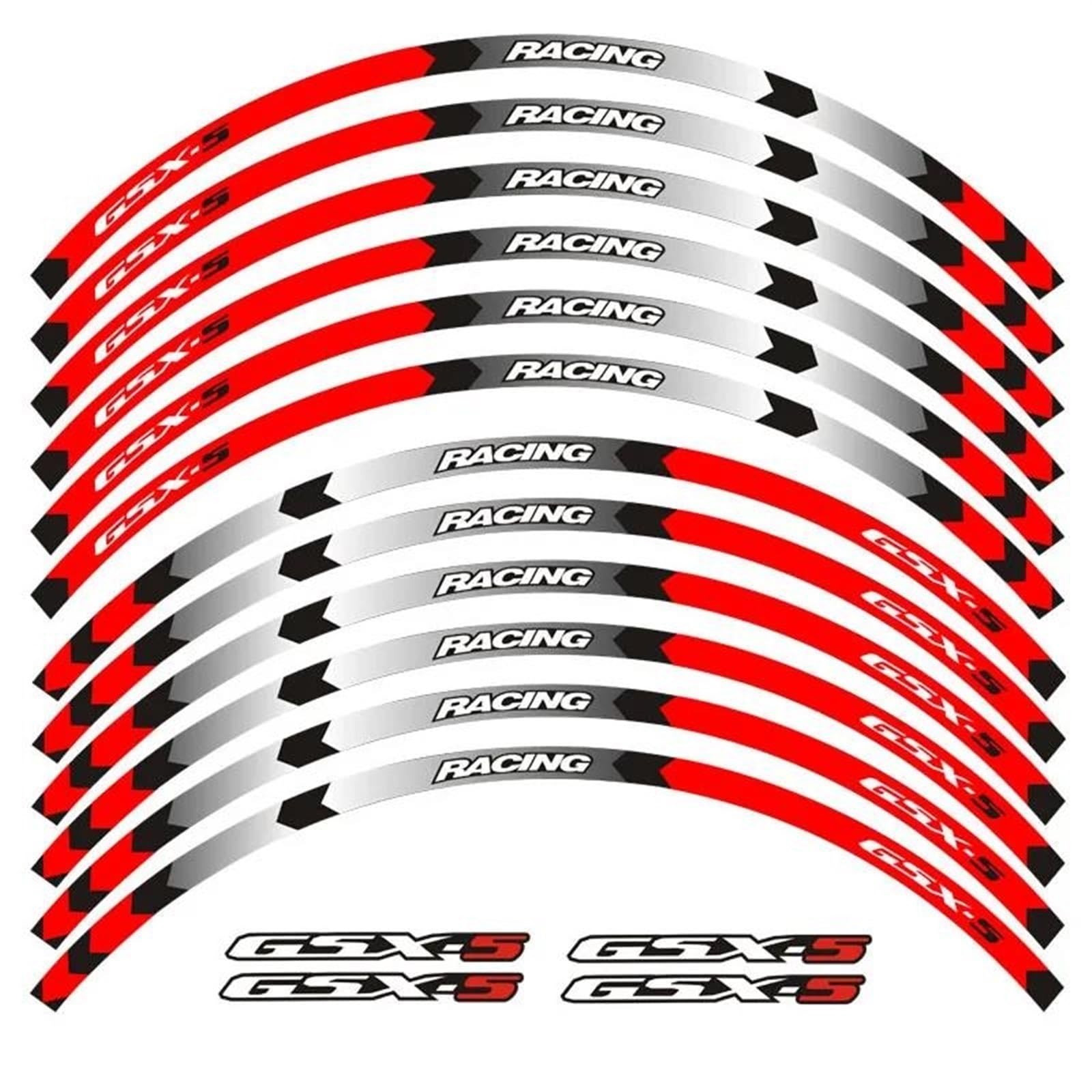 Motorcycle Wheel Stickers Reflective Rim Motorbike Decals for Suzuki GSX-S GSX-S750 GSXS1000 750 1000 Gsxs Motorbike(Color3)