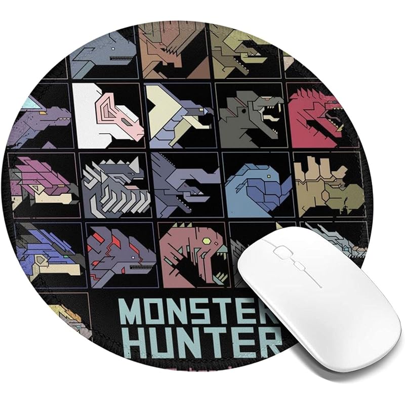 モンスターハンター マウスパッド 丸型 ゲーミングマウスパッド パソコン 周辺機器 光学式マウス対応 薄型 小型 防水 洗える 滑り止め 耐久性が良い オフィス自宅兼用 おもしろい おしゃれ かわいい cm J1pm7wcqur Godawaripowerispat Com