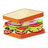 Sandwich Master Stack Food Puzzle Challenge: Make Delicious Sandwiches Folding Brain Game