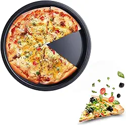 Forma de Pizza,Assadeira Pizza em Alumínio Antiaderente 32 cm, Assadeira Redonda Durável para Forno, Ideal para Pizzas, Tortas e Receitas Caseiras,Ideal para Casa e Restaurante