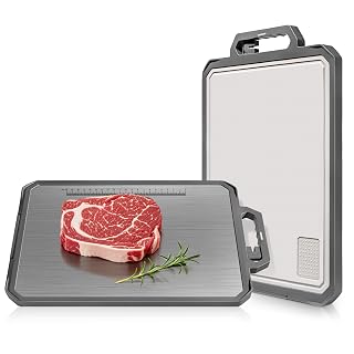 Titanium Cutting Board for Kitchen, Double Sided Non Toxic Chopping Board, Food Grade, Non-Slip Silicone Edge, Easy to Clean, 17.2"*12" Large Size (1 Side Titanium,1 Side Wheat Straw PP) - Amazon product rated Grade A