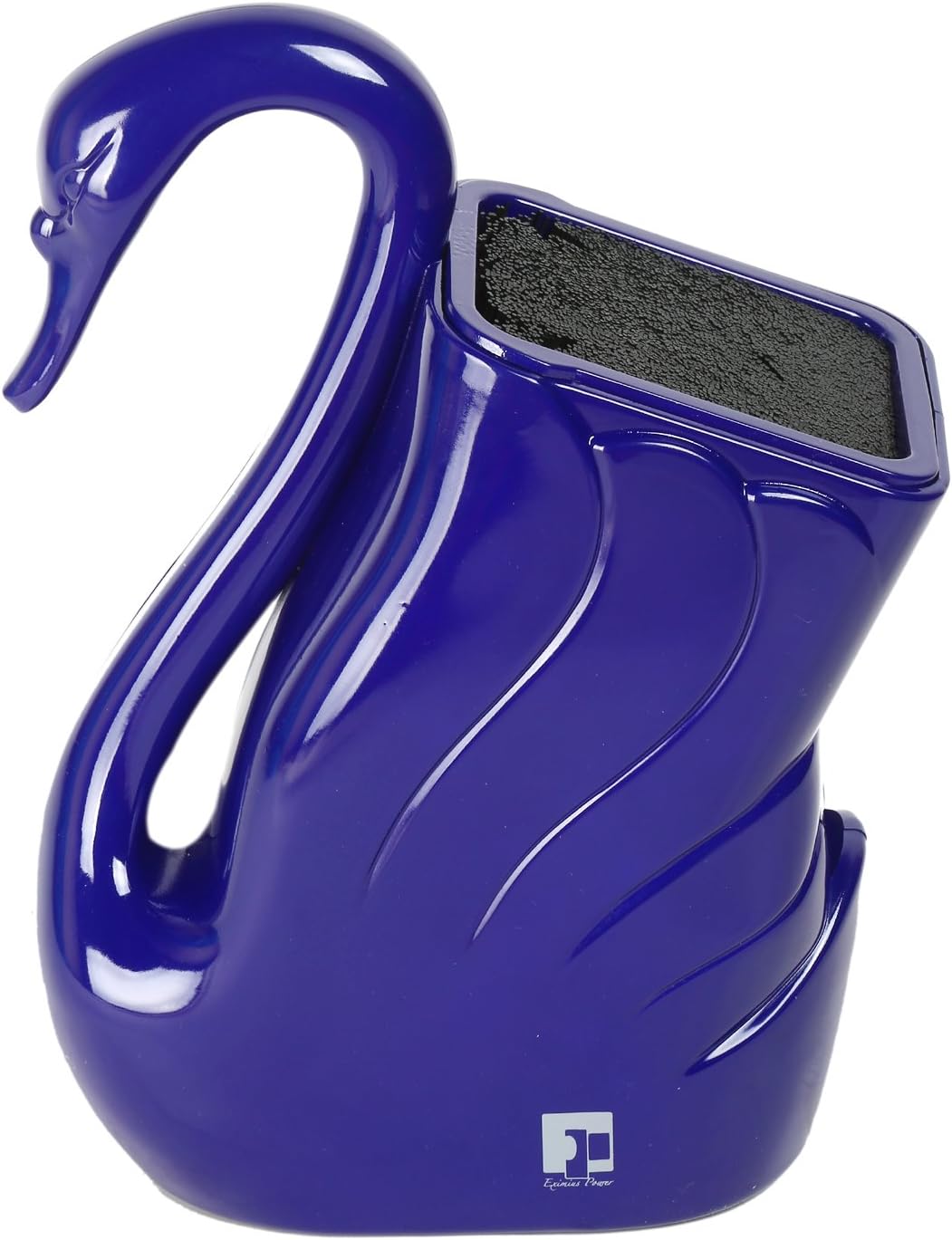 Universal Kitchen utensil Knife Block (Without Knives) with flexible rods and Light Weight Shell for chef knife case holder and storage organizer or Insert Knife Stand a gift - BLUE by Eximius Power