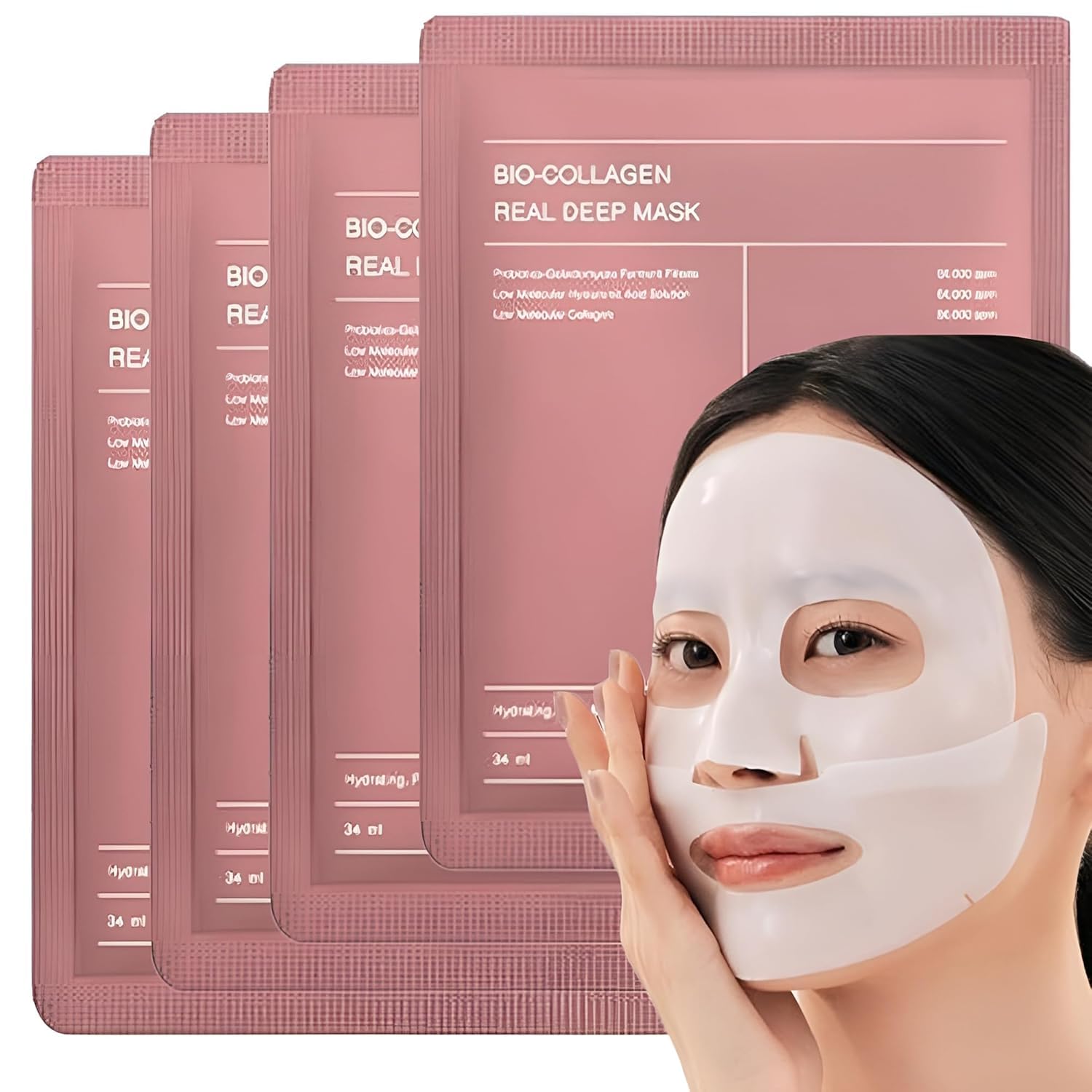 RAMNATH IMPEX Collagen Overnight Face Mask, Korean Glass Skin Hydrogel Mask for Deep Hydration, Pigmentation, Anti-Aging & Pore Minimizing | Hyaluronic Acid, Niacinamide, Vitamin E & Centella.