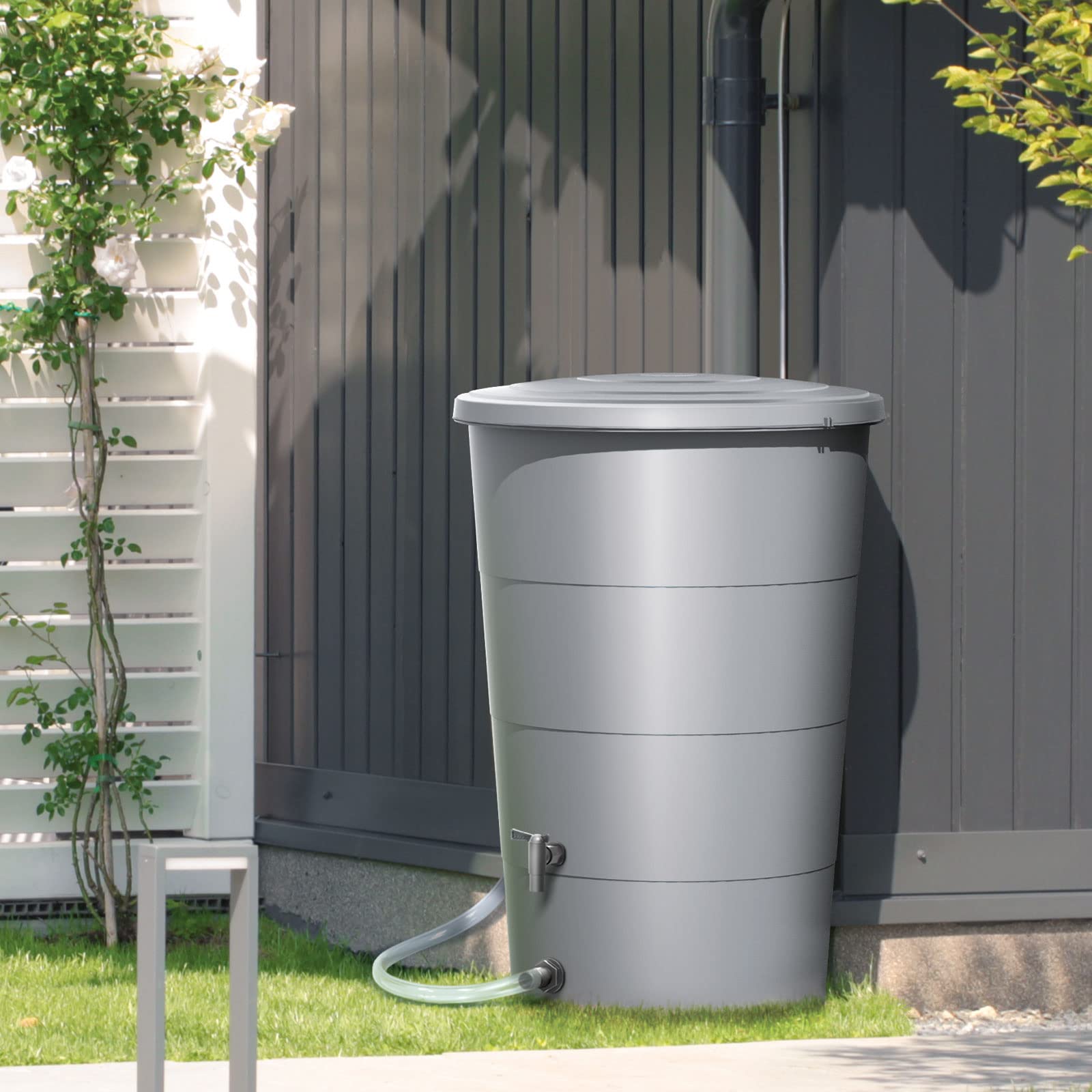 Regentonne Florenz 160 Liter grau