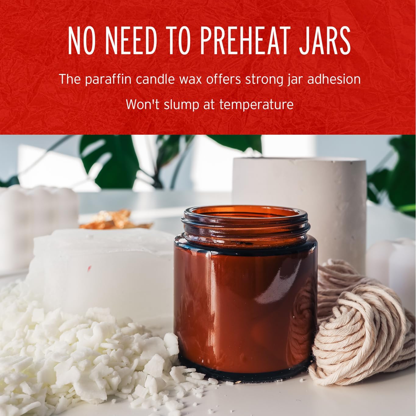 Blended Waxes, Inc. Soy Paraffin Blend Bulk Wax for Candle Making, Single Pour, Easy to Use Pastilles, Odorless & Premium Mix of Paraffin & Soy Wax 10 lbs, White