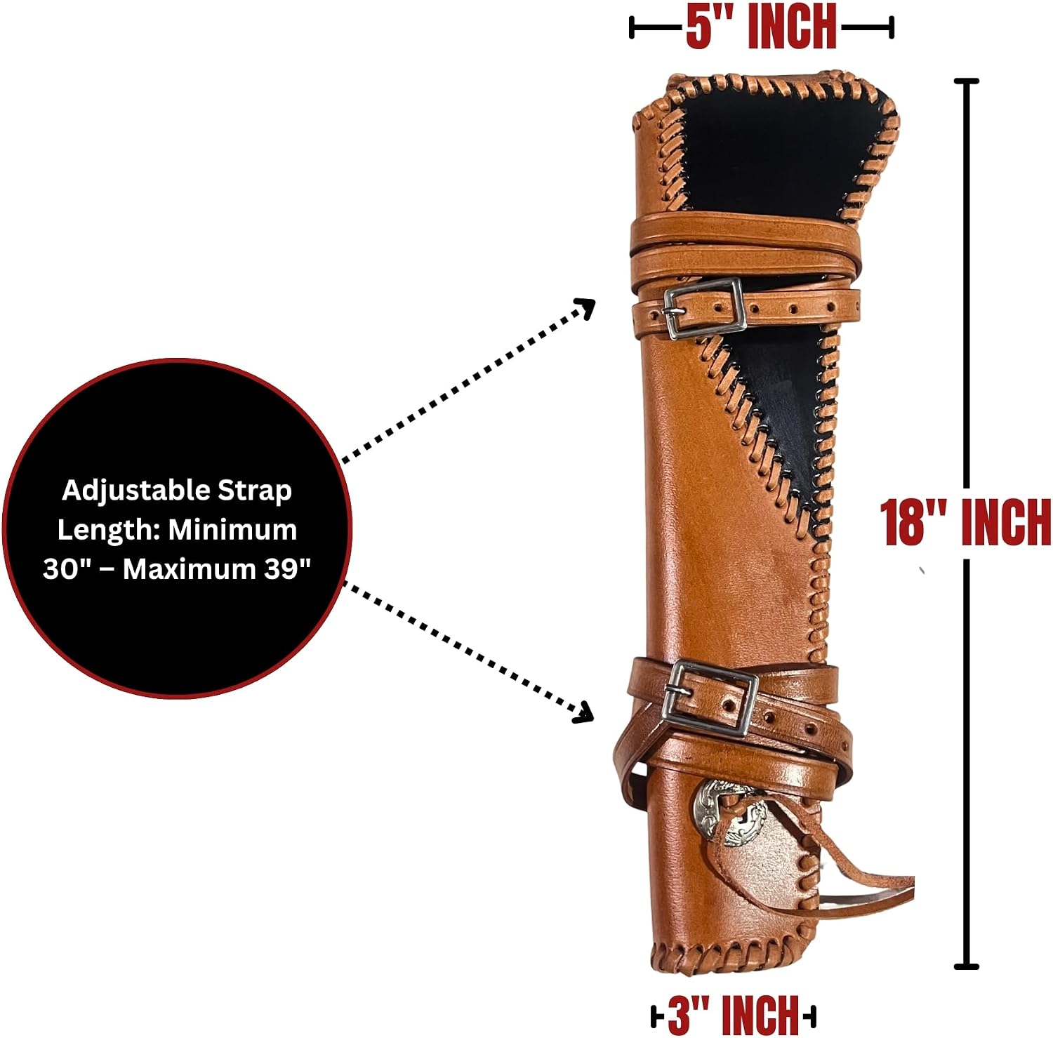 Warreplica Leather Holster & Stock Cover Set for Henry/Rossi Ranch Hand Mares Leg .44/.45 Cal, Western Saddle & ATV
