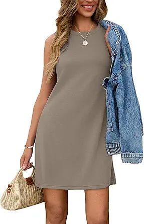 SAMPEEL Dresses for Women 2025 Casual Summer Sundresses Sleeveless Tank Dress Fashion Outfits