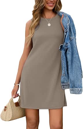 Sampeel Dresses for Women 2025 Casual Summer Sundresses Sleeveless Tank Dress