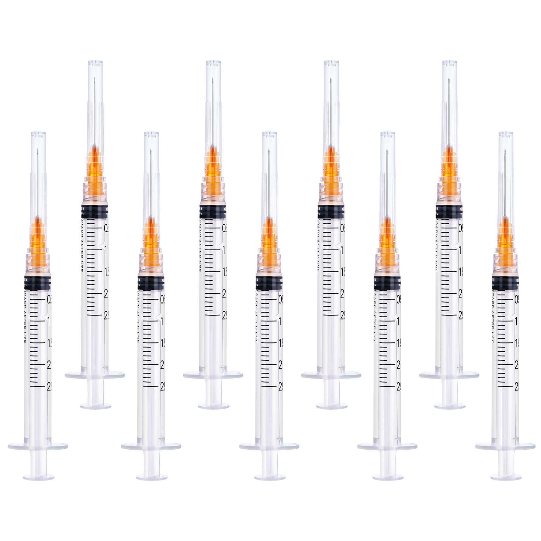 1ml Syringes with 25G 1inch Needle,100 Pack — Amazon image 11