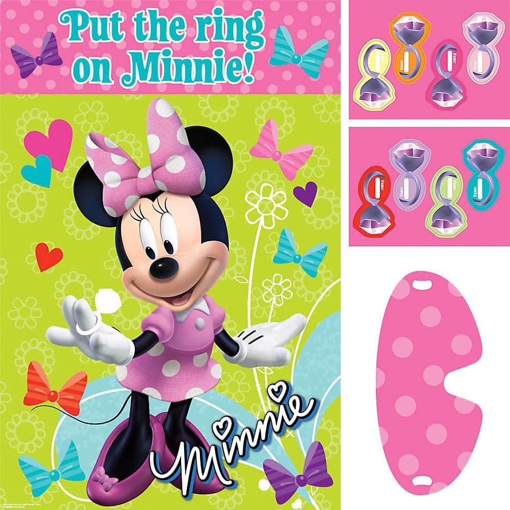 Disney Minnie Mouse "Put the ring on Minnie!" Game Board | Multicolor | 1 Pc