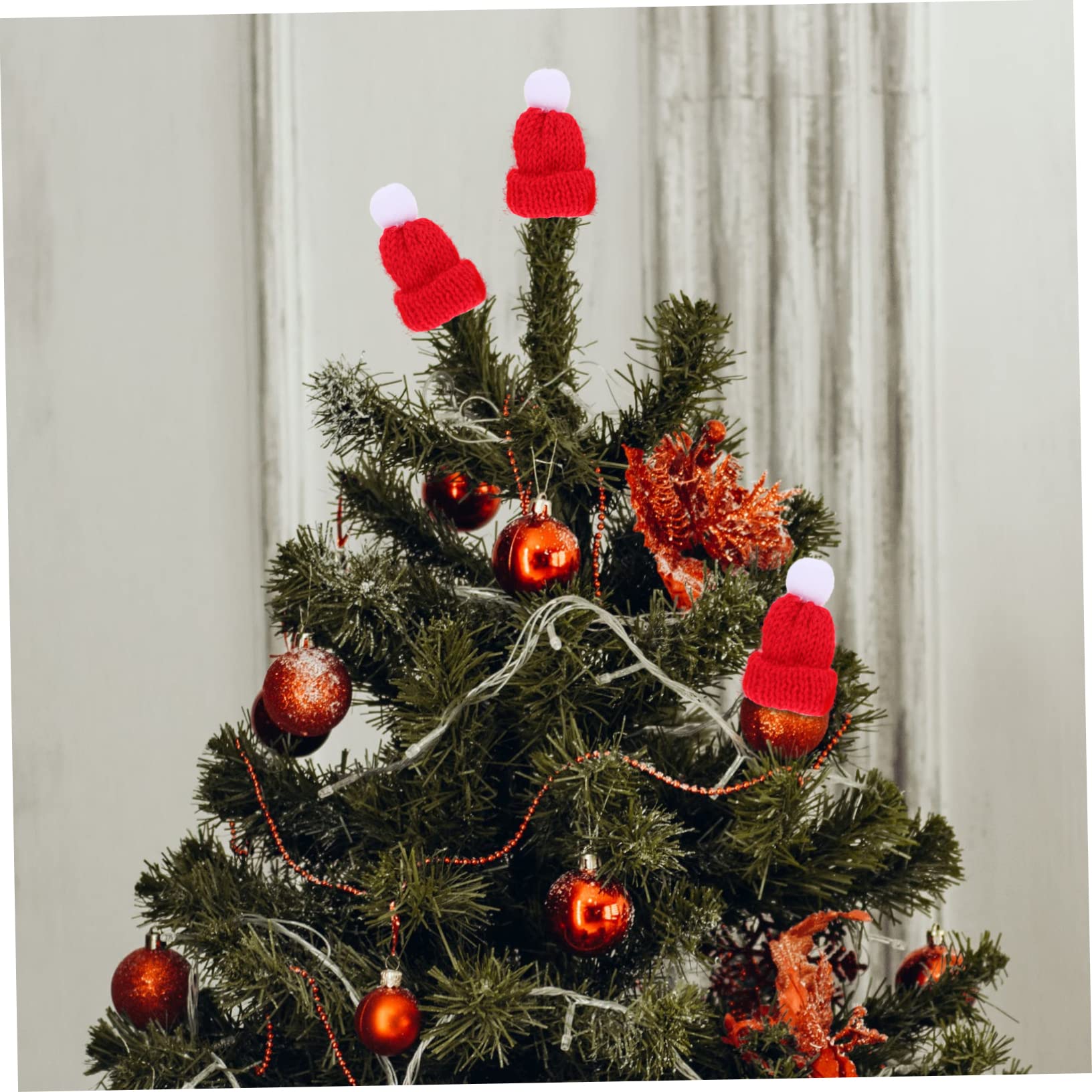 SET DE 4 BONNETS DE NOEL POUR BOUTEILLES