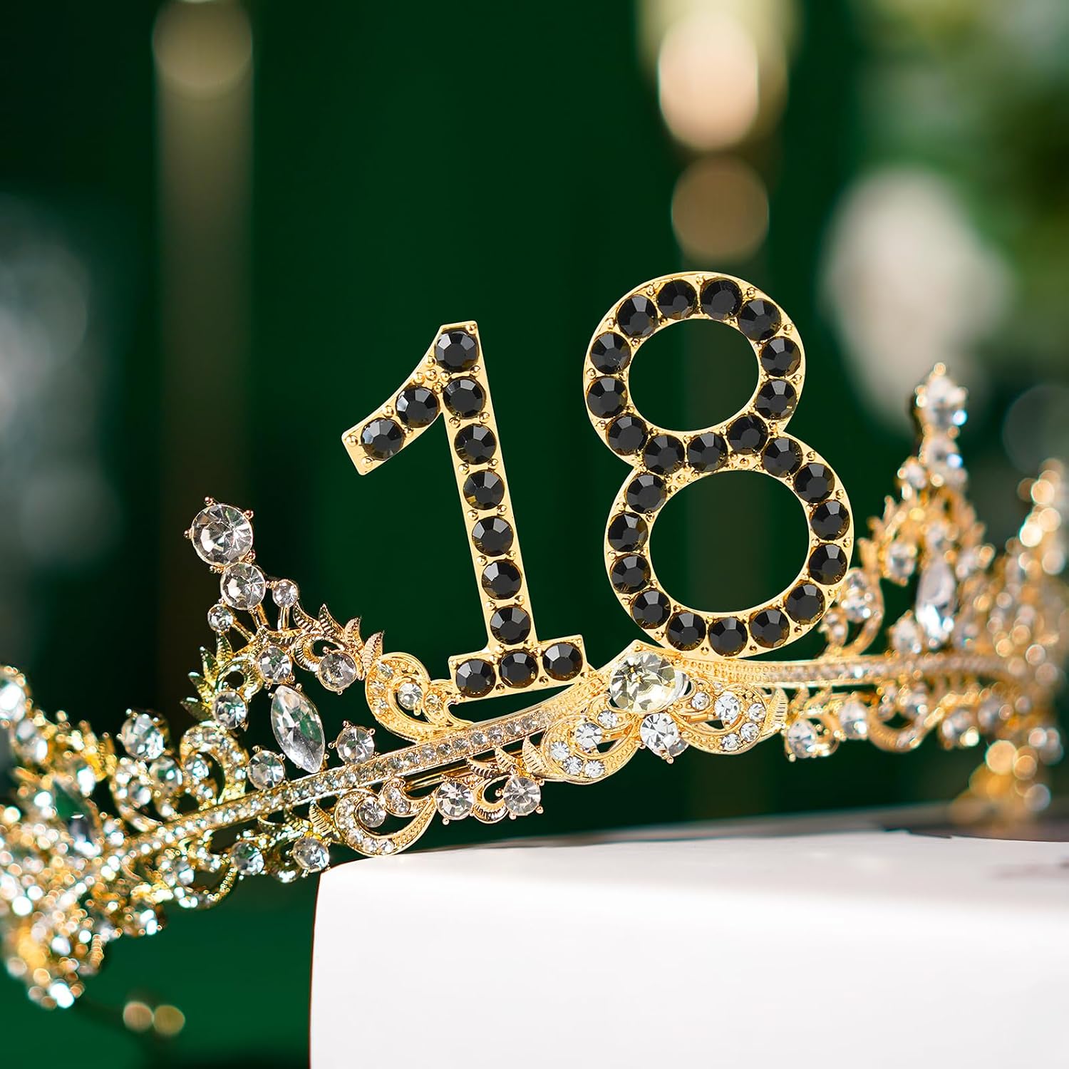 Uiorgui 18th Birthday Decorations for Girls, 18th Birthday Sash and Crown