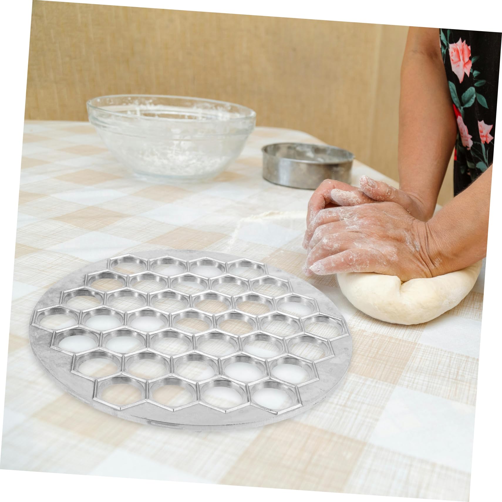 Molde para Empanadillas de Aleación, 37 Agujeros, Color Plata