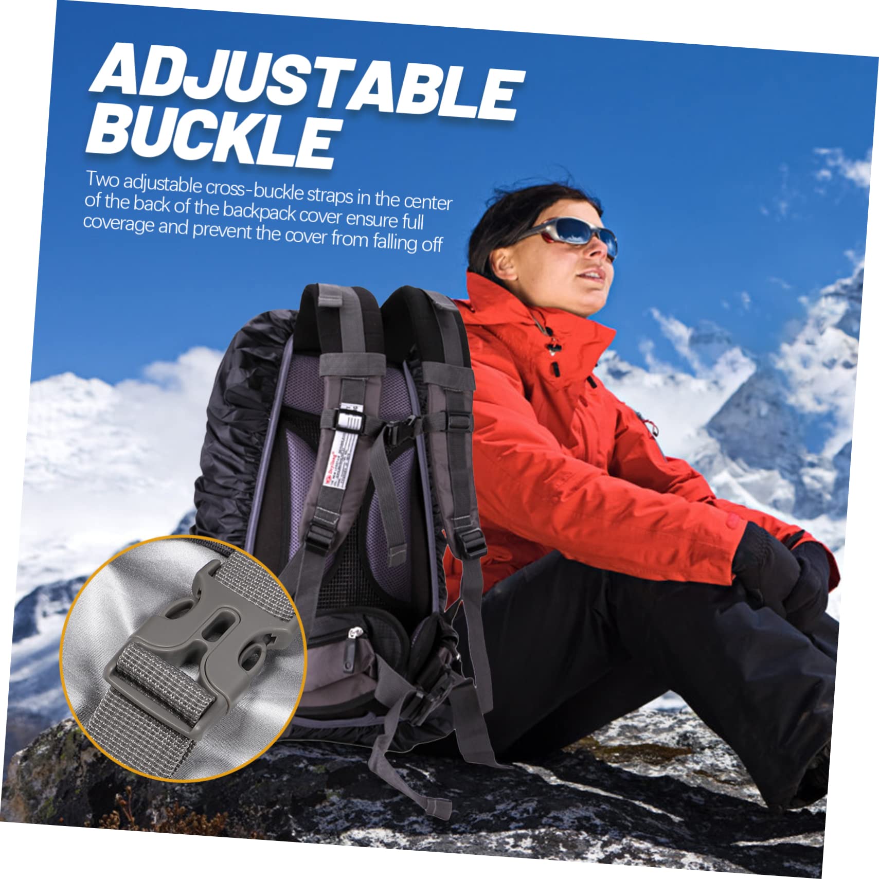 Kisangel 2 Juegos De Fundas para Mochila Mochila para Exteriores Almacenamiento A Prueba De Lluvia Impermeable para Ciclismo Protector para Senderismo Viaje con Espalda para Bolsa