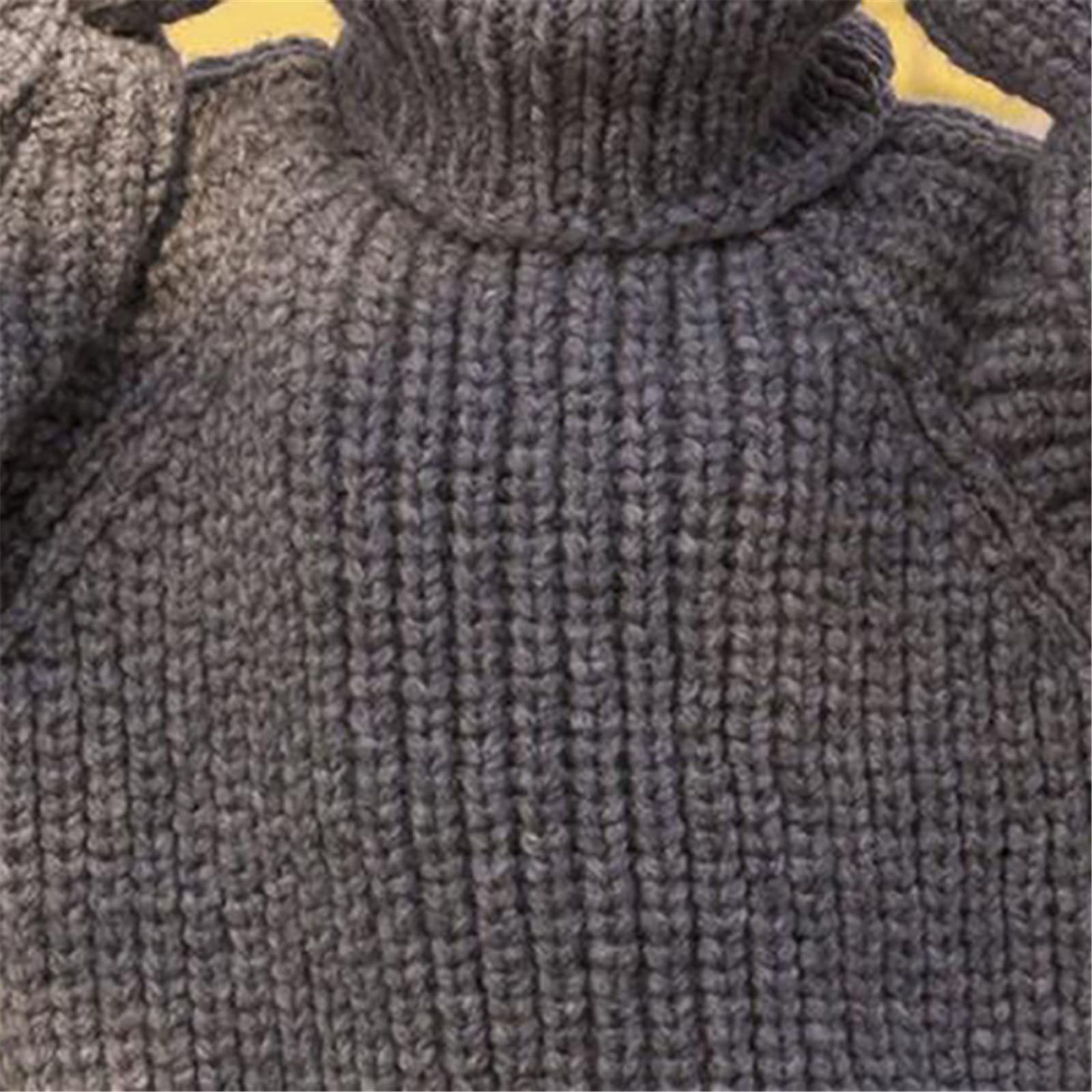 Vogrtcc Suéter grueso del suéter del invierno del cuello alto de los hombres, rosso, XXXL