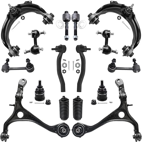 Miniatura 268 de Detroit Axle - 4WD Front End 14pc Kit de suspensión para Ford F-150 F-250 Expedition Navigator, 2 brazos de control superior 2 rótulas inferiores 2
