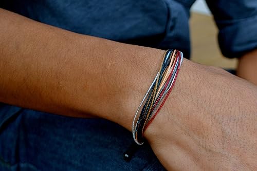 Miniatura 258 de Surfer Bracelets for Men - Handmade Surfer Rope Adjustable Friendship Bracelets - Surf String Bracelet for Couple Women Men Waterproof Beach Jewelry