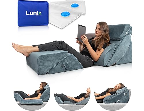 15-in-1 Universal Lunix Wedge Pillow System: The Best Support for Your Post-Surgery Recovery