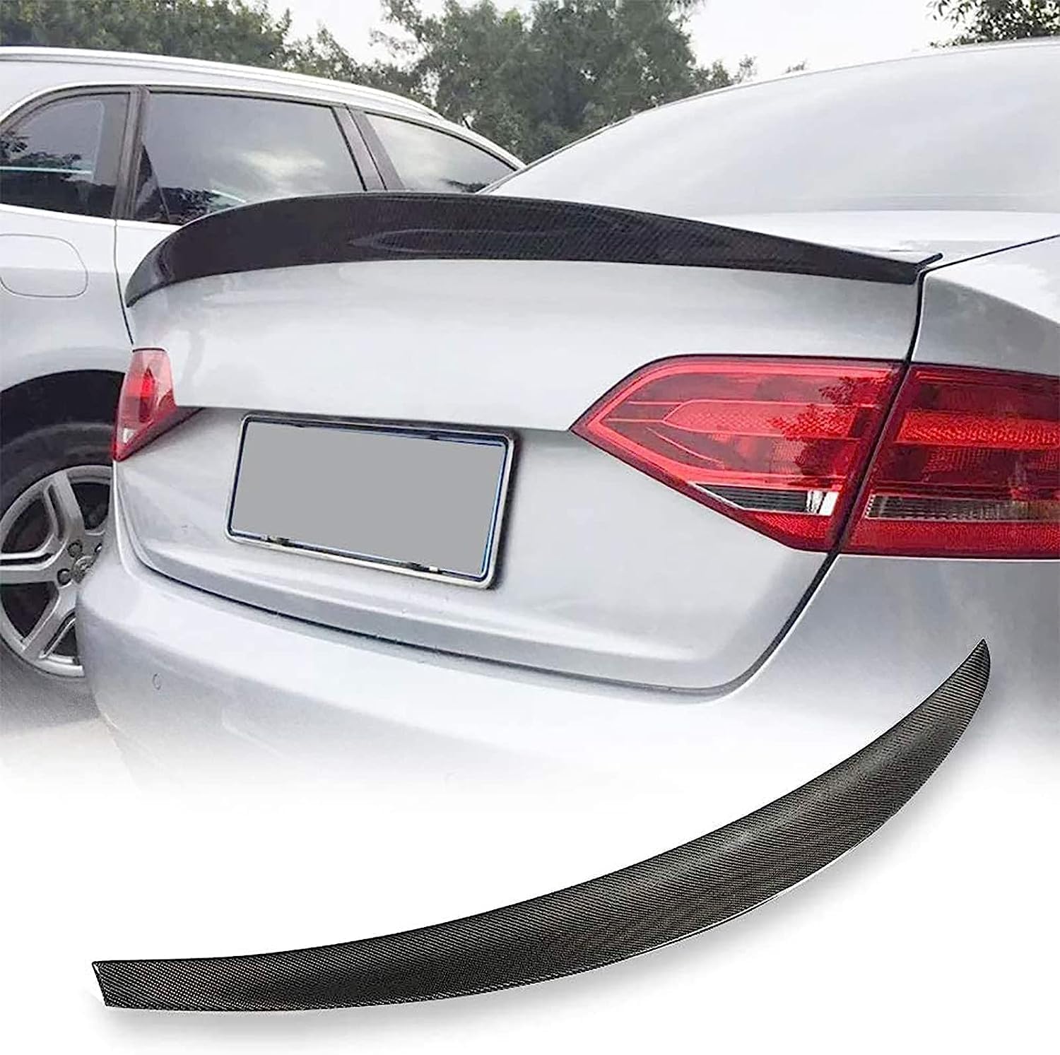 Aileron arrière voiture Audi S4 B8.5 anti-portance avec becquet de coffre aérodynamique