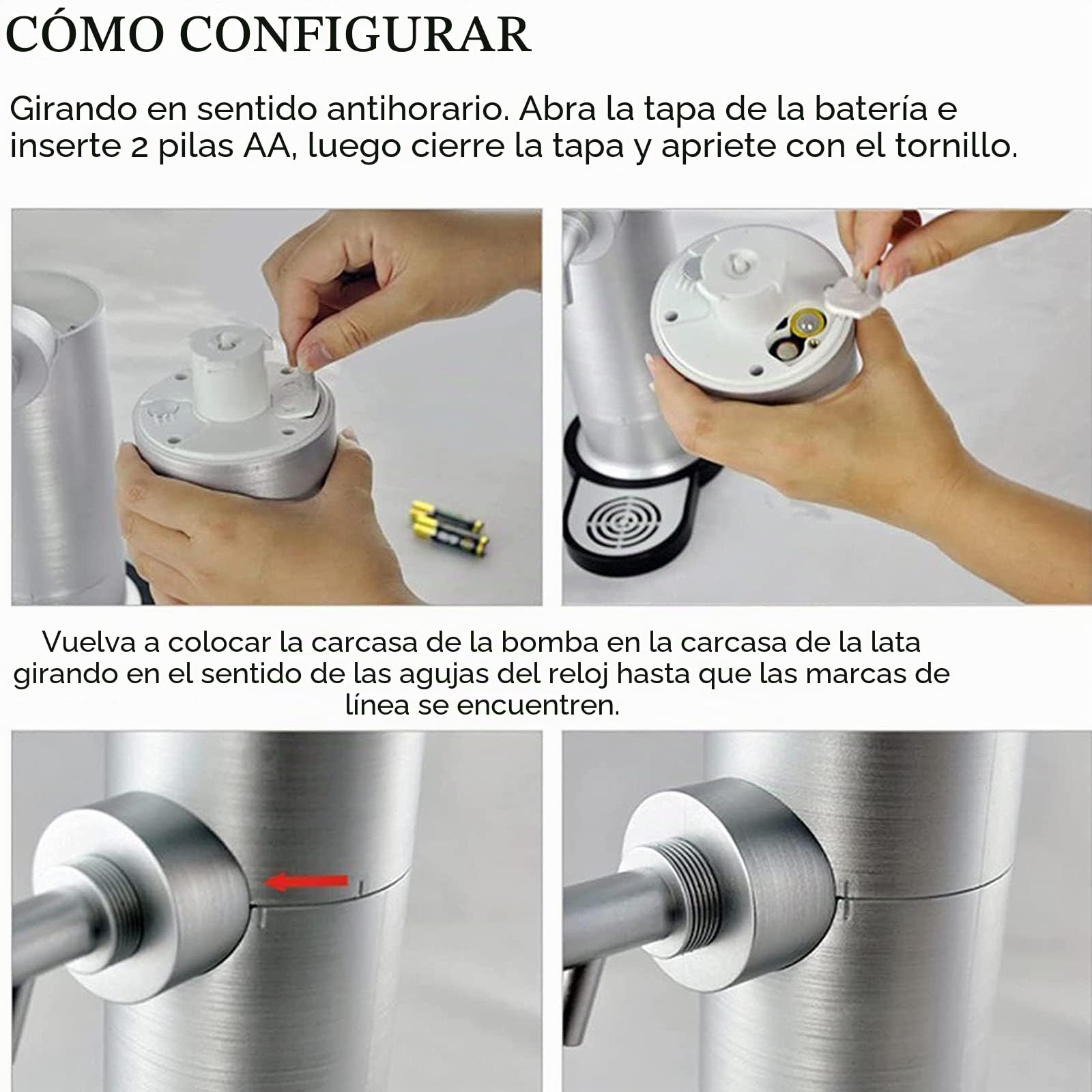 Dispensador de Cerveza: Convierte Cualquier Lata o Botella en un Barril Estilo Nitro, para Bares de Cerveza, reuniones Familiares, etc.,Silver