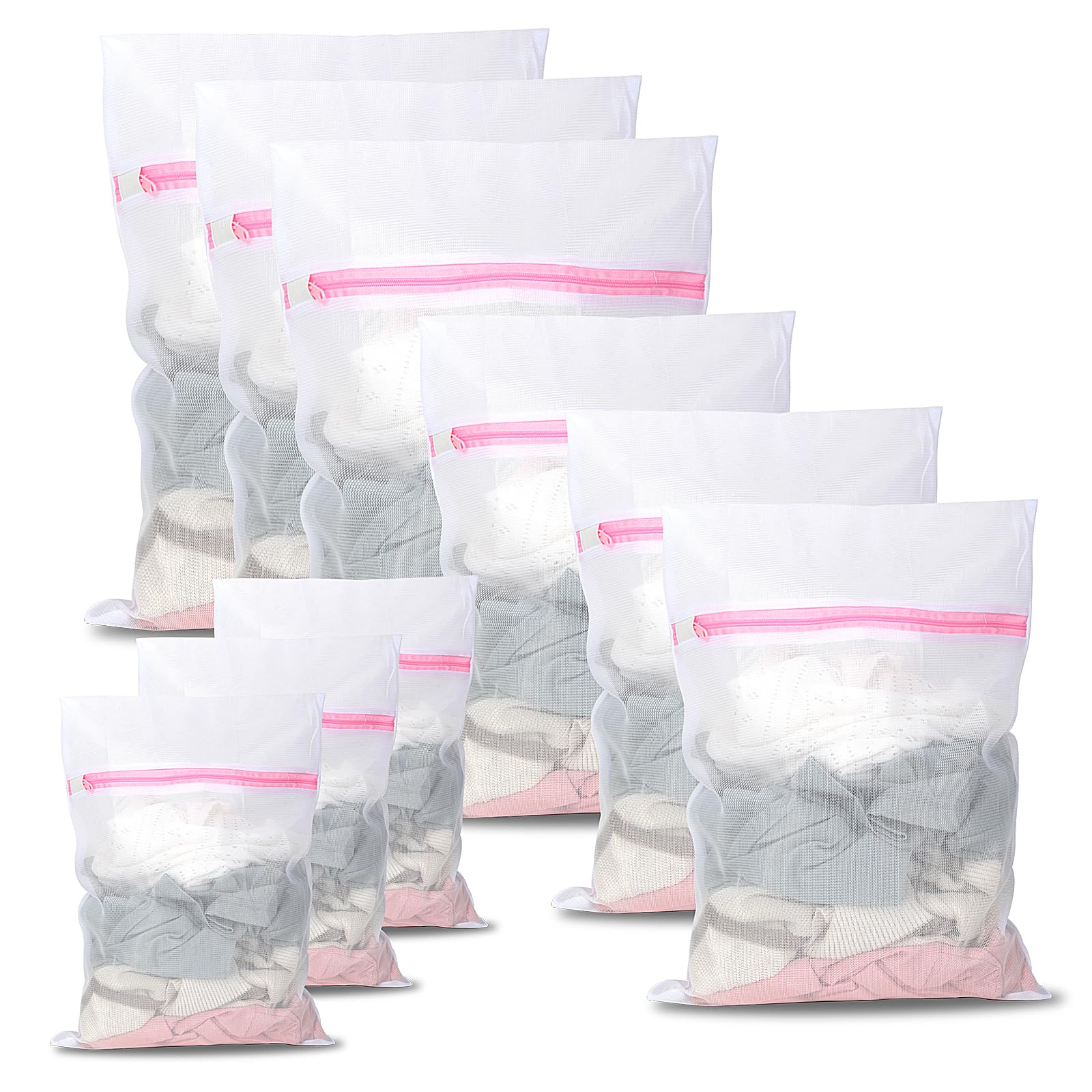 Wäschenetz für waschmaschine,9-teiliger Set wäschesack netzb