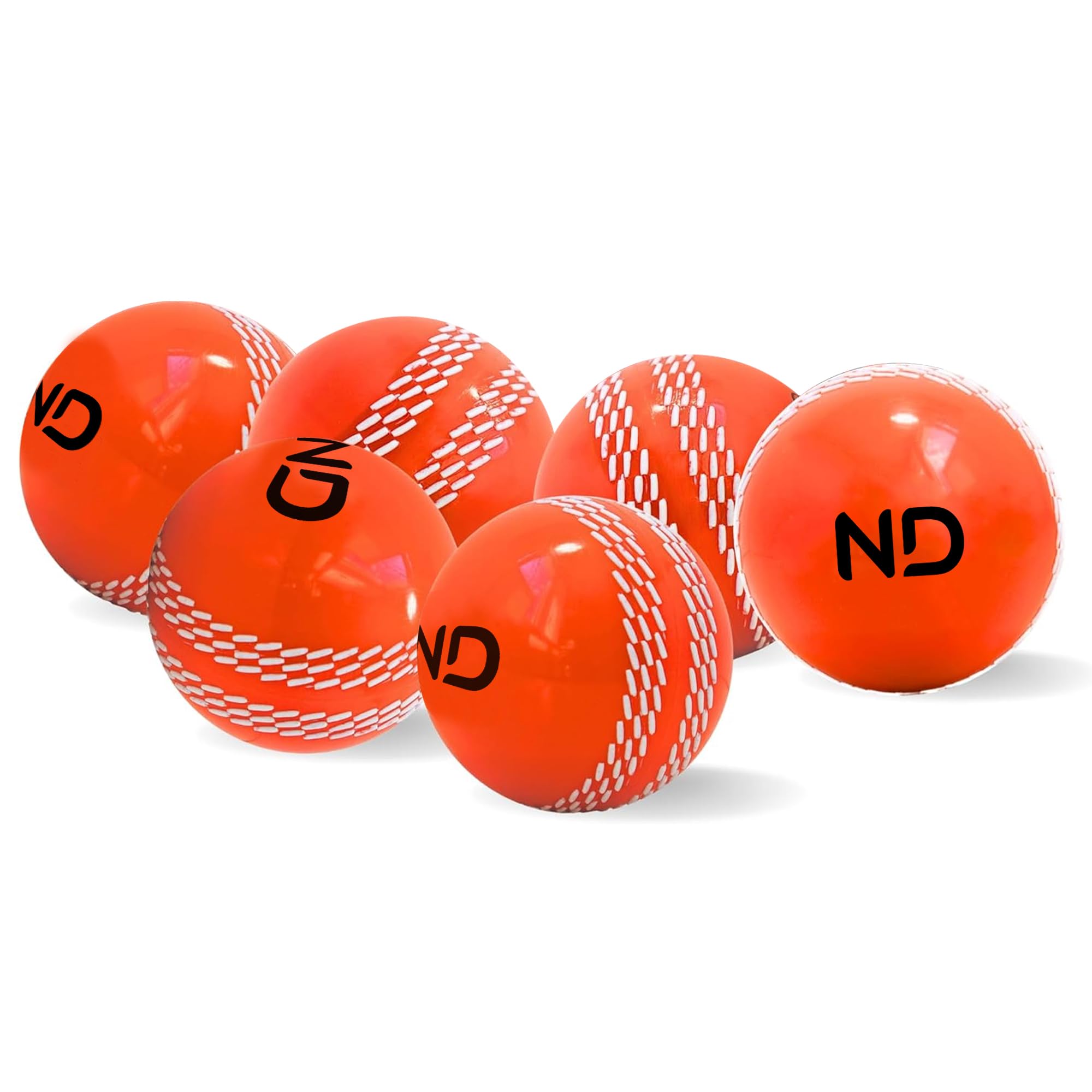 ND Sports Premium Heavy Cricket Windball – 110 Gram Training Ball with Power Seam, True Swing & Controlled Bounce | Indoor & Outdoor Practice Wind Ball (6, Orange)