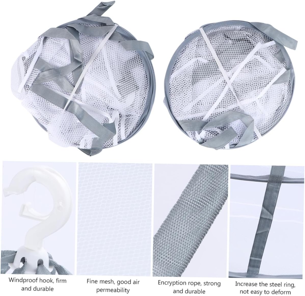 3pcs Clothes Drying Basket Set with Single, Double, and Triple Layer Nets, Practical Socks and Sweater Drying Rack for Household Laundry Organization