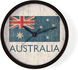 CafePress Vintage Australia 10" Wall Clock for Livingroom, Kitchen, or Office