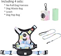 Vista 51 de Petmolico - Juego de arnés para perro sin tirones, 2 correas de sujeción con asa de fácil control, chaleco reflectante para razas pequeñas, arnés