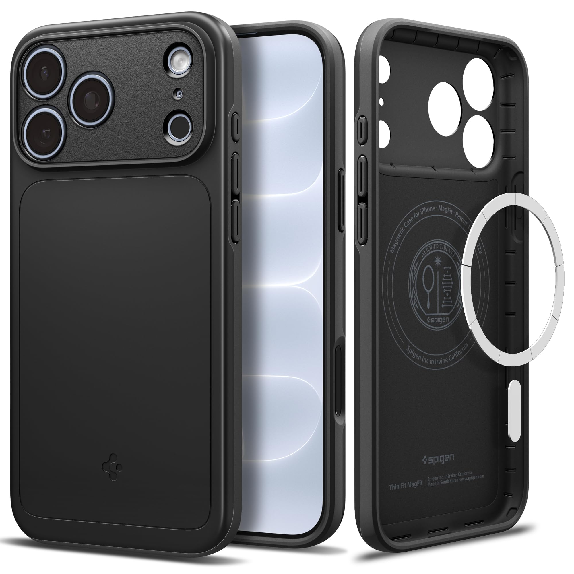 Spigen Thin Fit MagFit Back Cover Case Compatible with iPhone 17 (TPU + Poly Carbonate | Black) — Amazon image 13
