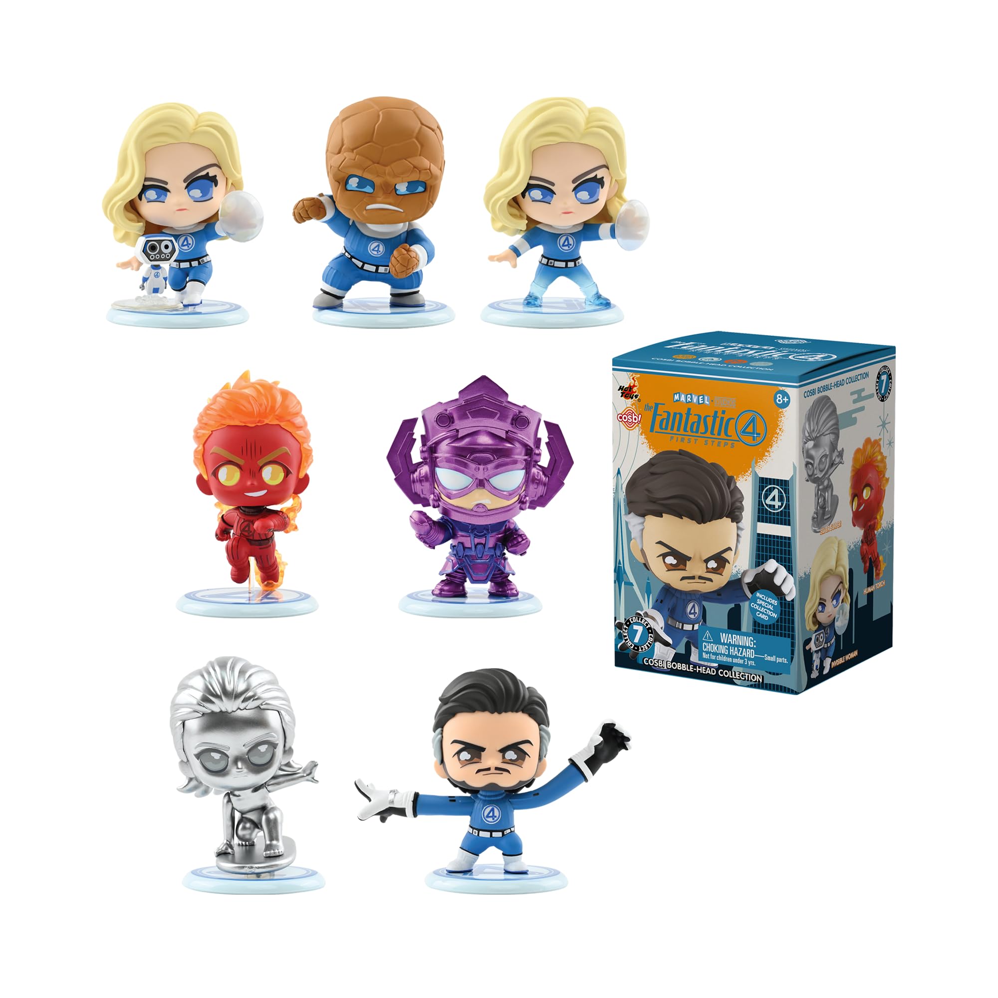 Amazon.com: YuMe Fantastic Four Cosbi Bobble Head Blind Box : Toys