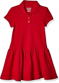 Baby Girls' and Toddler Short Sleeve Pique Polo Dress Drop Waist - Buy now