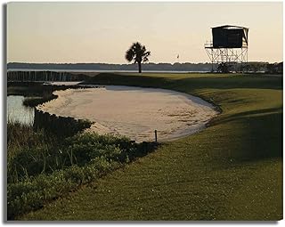 Harbour Town Golf Links Course Hole 18 PGA Harbor Photo Print Pr1450 on 30x40 Stretched Gallery Wrap Canvas Frame