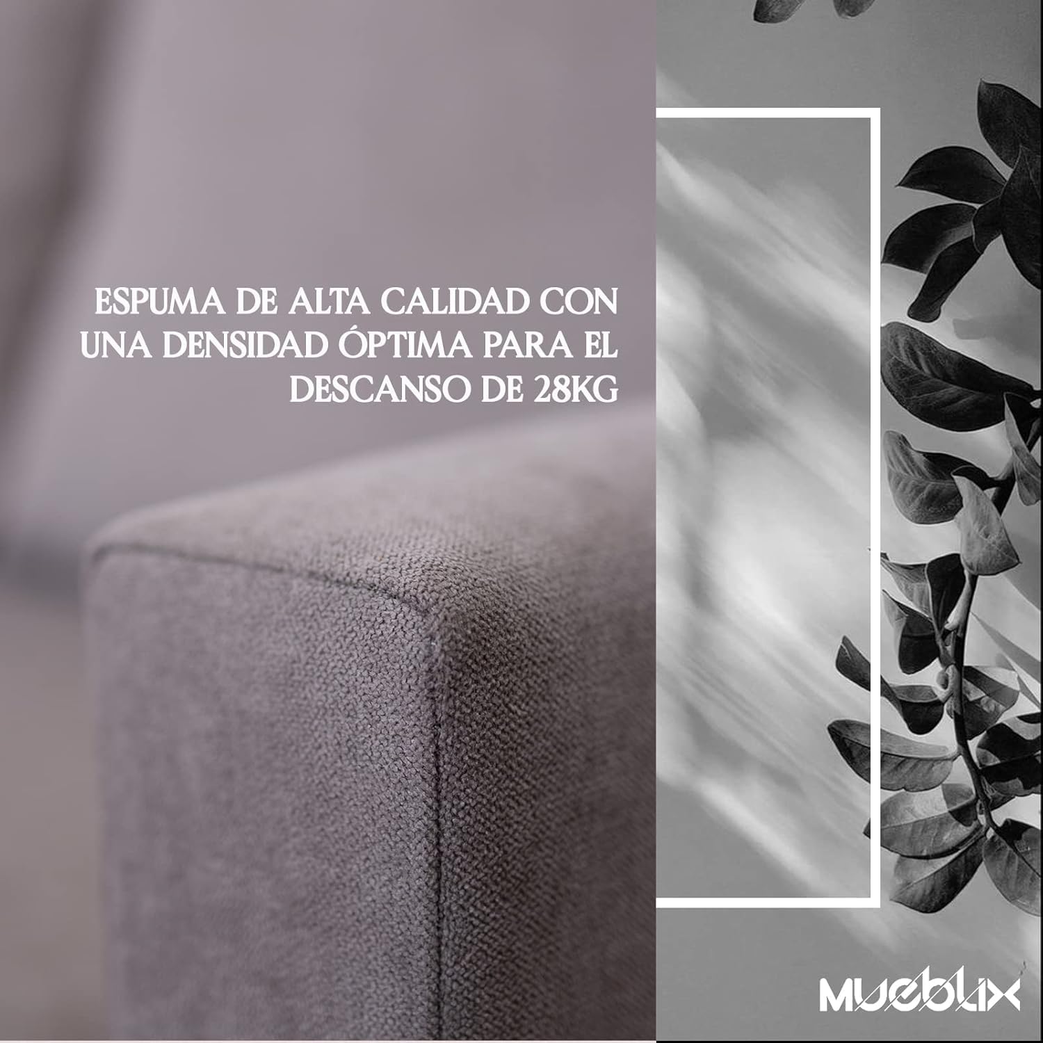 MUEBLIX.COM | Sofa Cama Gondola, 3 Plazas, Sillón Cama, Confortable y Diseño Moderno, Asientos de Espuma de Alta Densidad, Color Beige