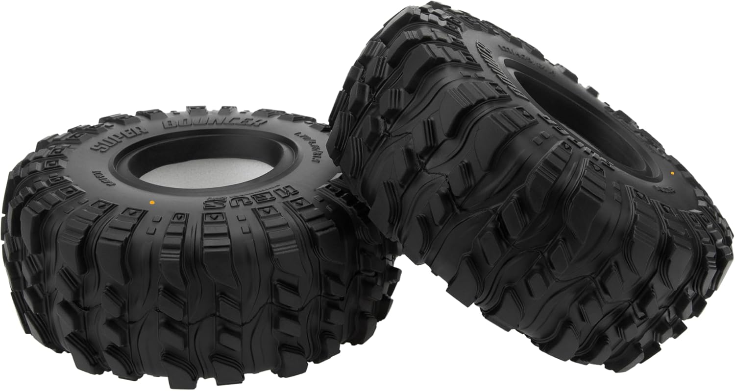 MEUS RACING 1.9 Tires - MS6 Super Bouncer Crawler Tires for Axial SCX10 Pro SCX10 TRX4 Redcat Gen8 1/10 RC Crawler Car, 1.77/4.75/R1.9, #M1901