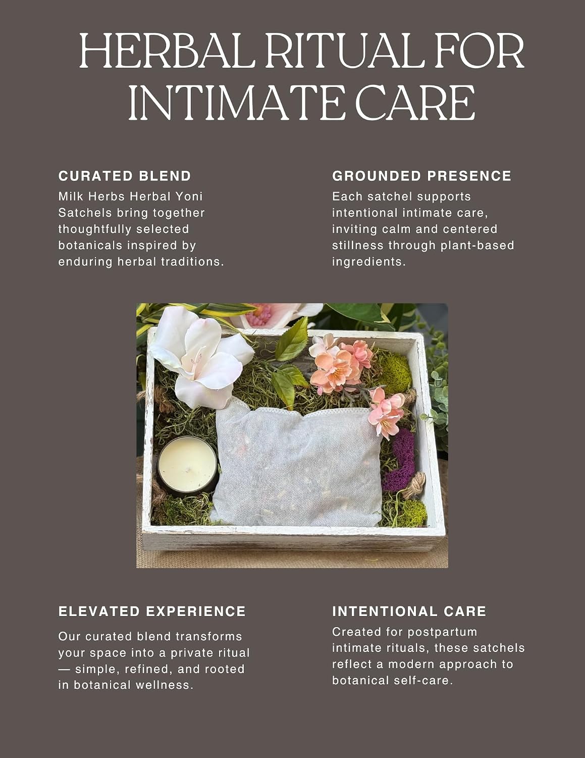 Intimate Care Herbal Sachets - Reusable Botanical Sachets for External Use - 2 Pack