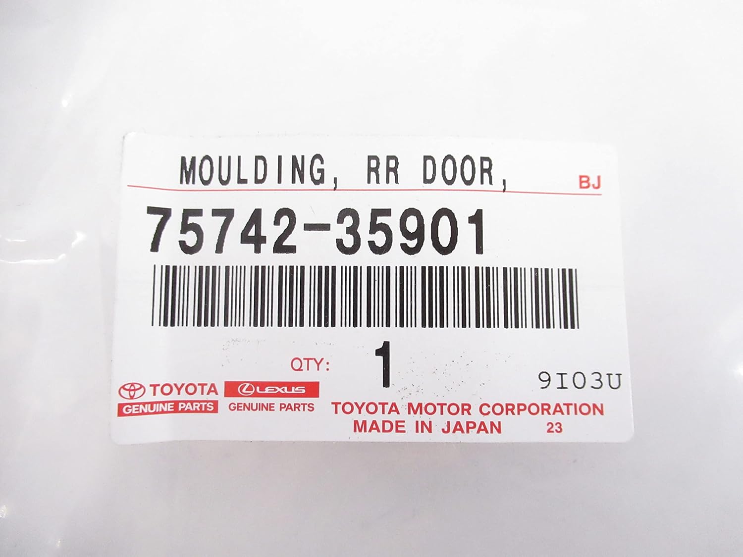 Toyota 75742-35901 Door Molding