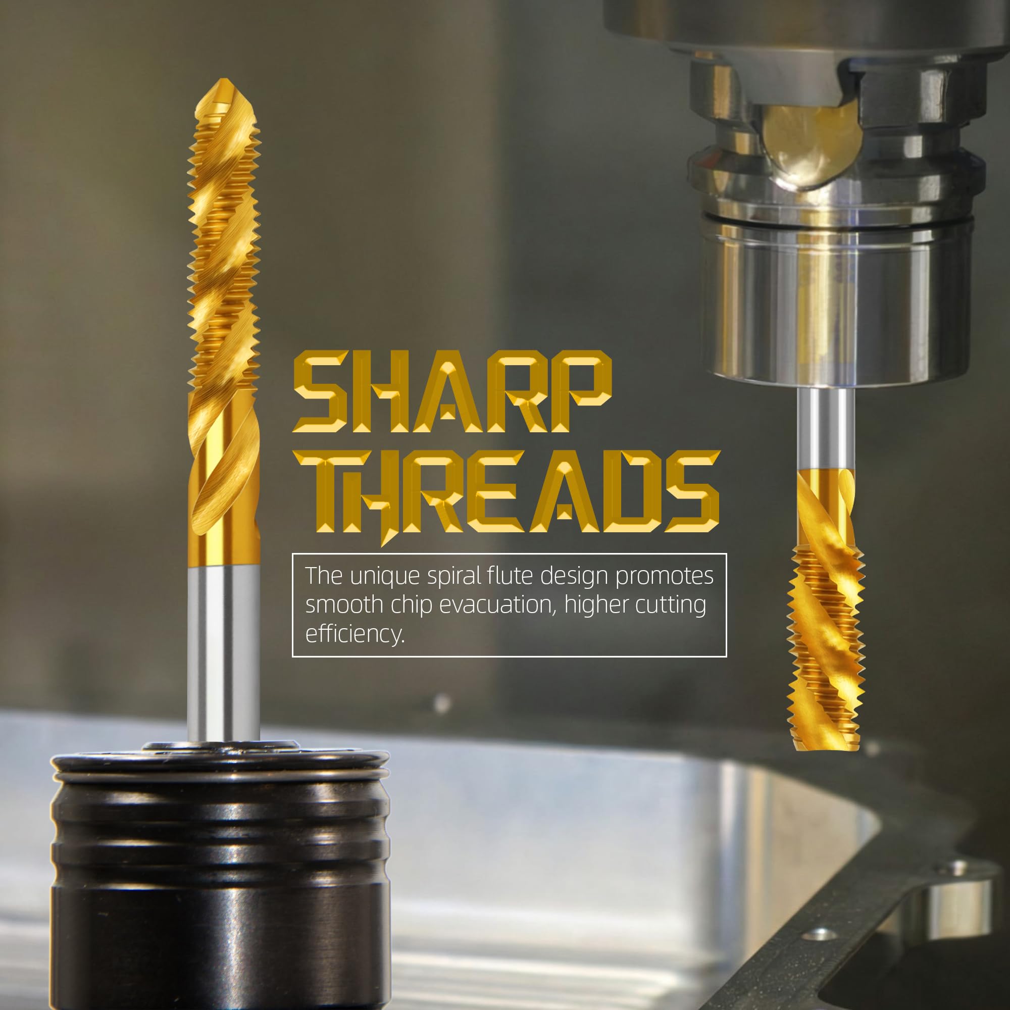 1/2"-13 UNC Spiral Flute Thread Tap,Thread Milling Tap for M -4 1/2"-13 UNC Spiral Flute Thread Tap,Thread Milling Tap for M -4