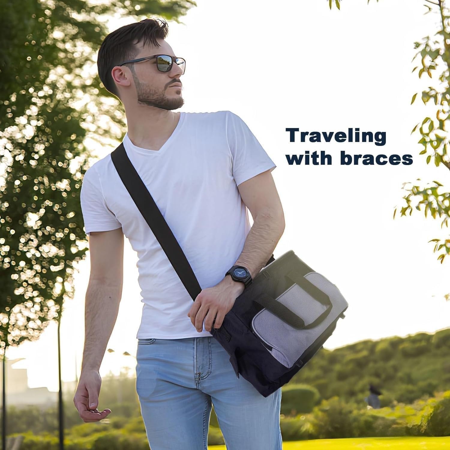 Borsa Frigo Portatile Da 15 Litri, Mini Borsa Frigo Da Viaggio, Plug-in DC Con Tracolla, Mantiene Il Cibo Fresco, Adatta For Auto, Camion, Camper, For Campeggio E Viaggi