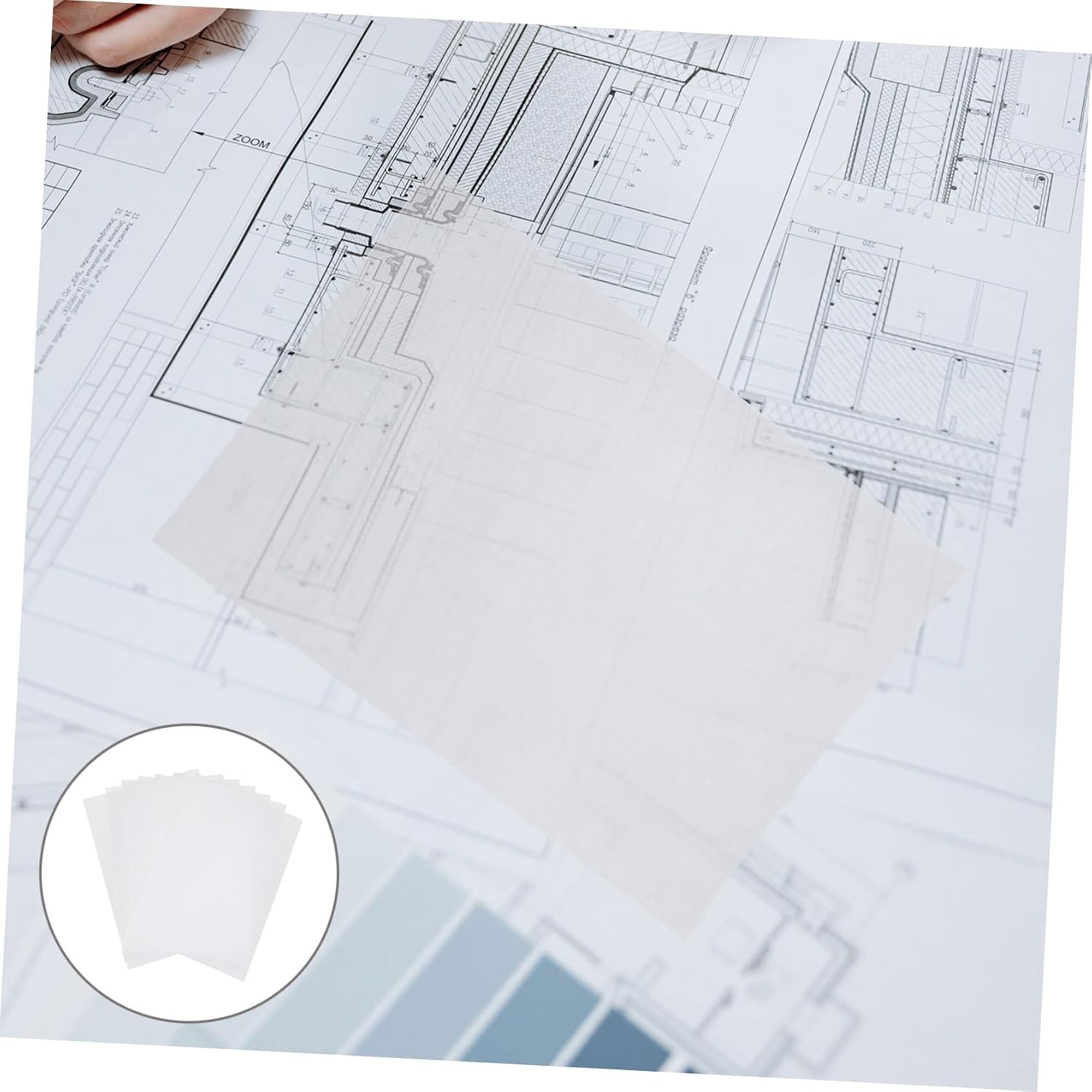 DOITOOL Tracing Paper A4 Size 100 Sheets Translucent Acid-Free Ideal for Drawing Printing and Art Projects