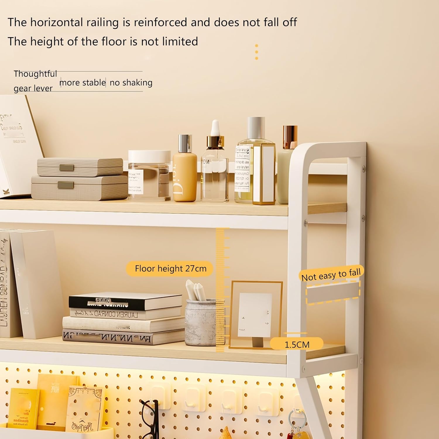 机上ラック, デスクシェルフ,卓上収納,卓上ラック,階層型収納ラック オフィスデスク,書類棚,本棚 二段にするやつ,卓上本棚,卓上ラ